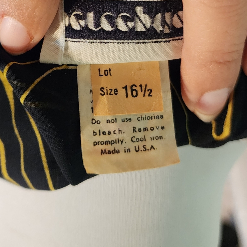Perceptions 80's Vintage Black & Gold Rose Dress - Picture 5 of 9